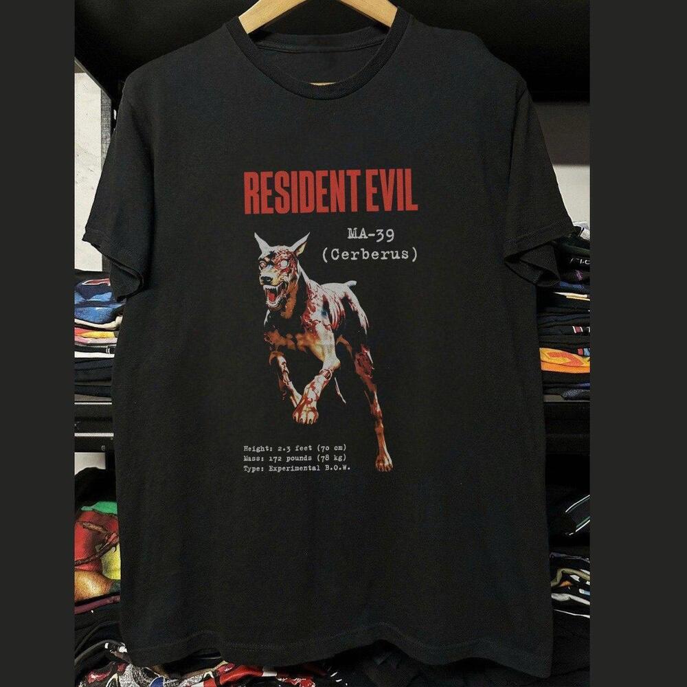 Resident Evil Ma-59 Cerberus Black And Red T-Shirt